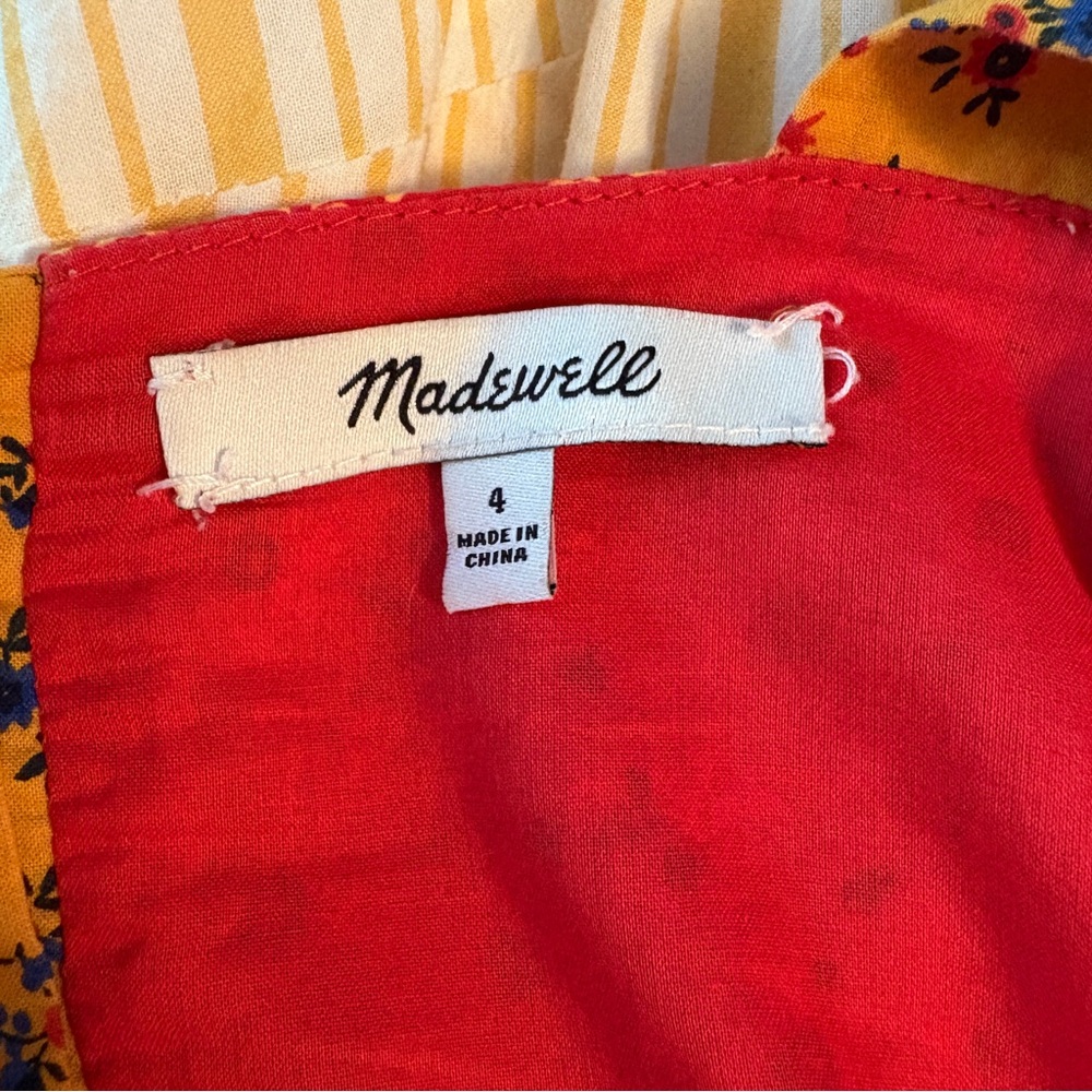 Madewell Button-back Tiered Midi Dress - Picture 5 of 5